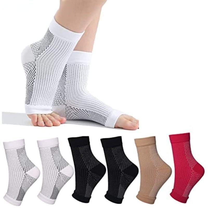Meias De Neuropatia Para Mulheres E Homens , 1 Par De Compressão Calmantes Dor , Cinta De Tornozelo , Fascite Plantar ,