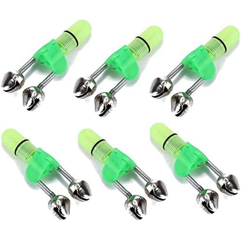 Sino De Pesca E Kit De Luz Noturna , 20 Peças De Alarme De Isca De Mordida De Peixe Com LED Para