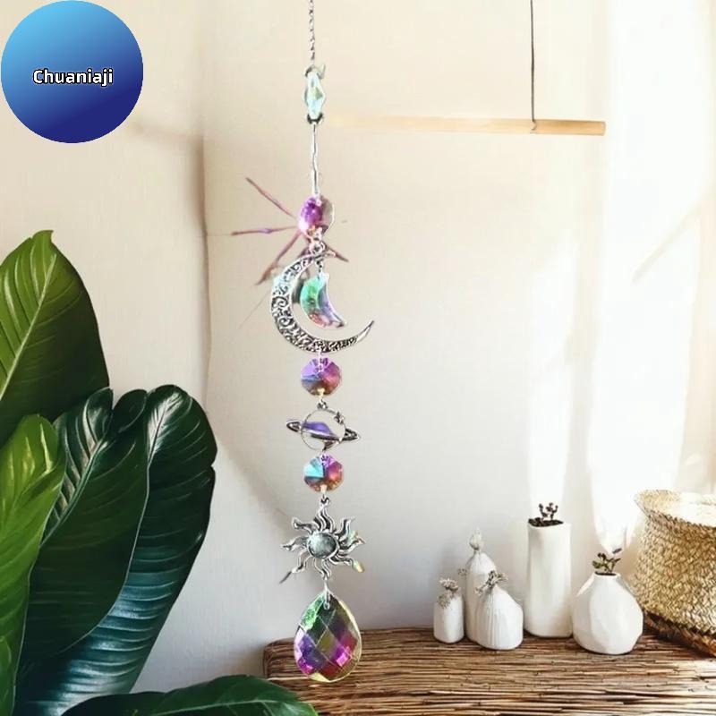 Chuaniaji Cristal Carrilhão De Vento Rainbow Maker Sun Catcher Dream Pingente Decoração De Jardim Para Casa , Feriado ,