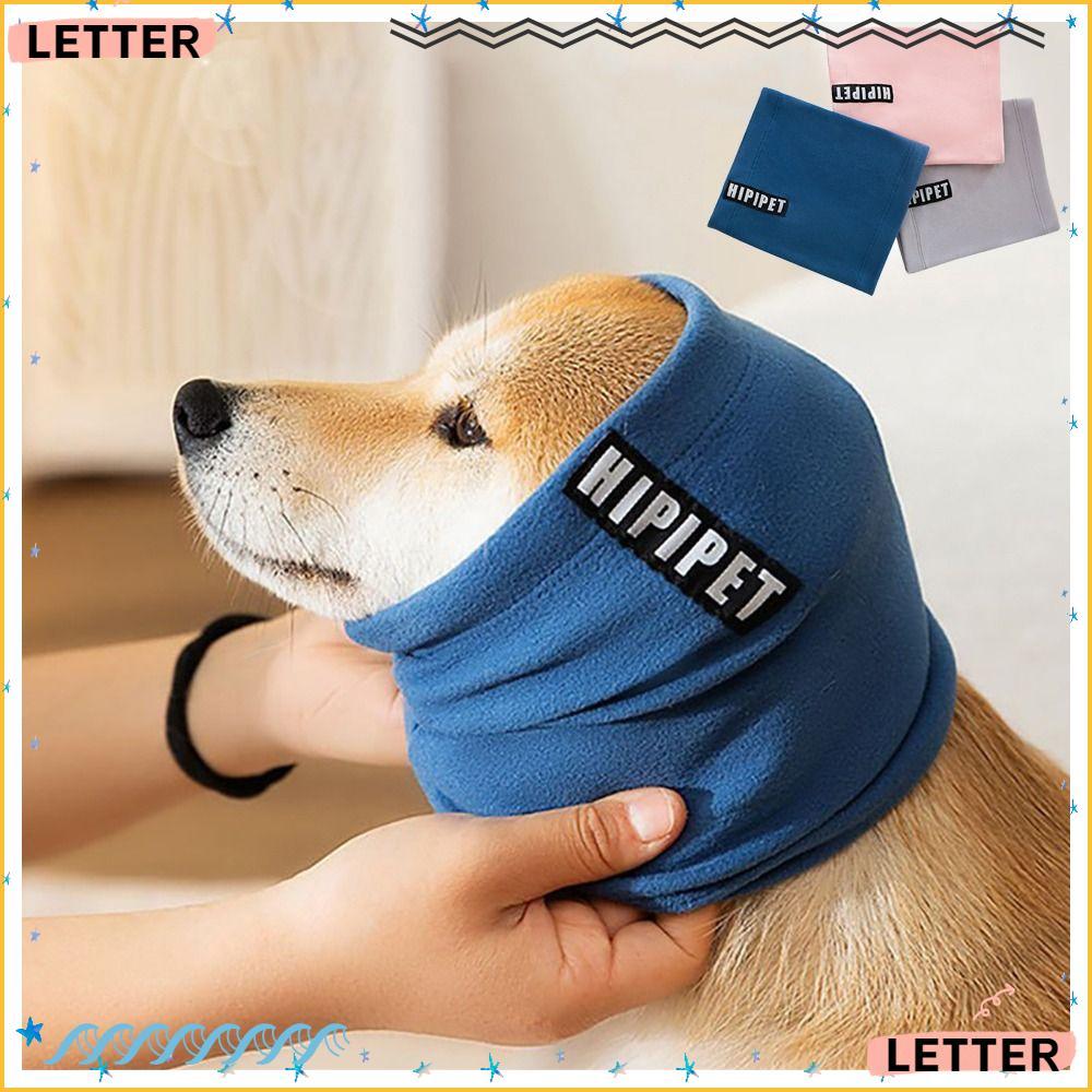 Carta Cão Calmante Earmuffs , Colar Orelha Muff Pet Pescoço Gaiter , Alívio Da Ansiedade Quente Ao Ar Livre Filhote De C
