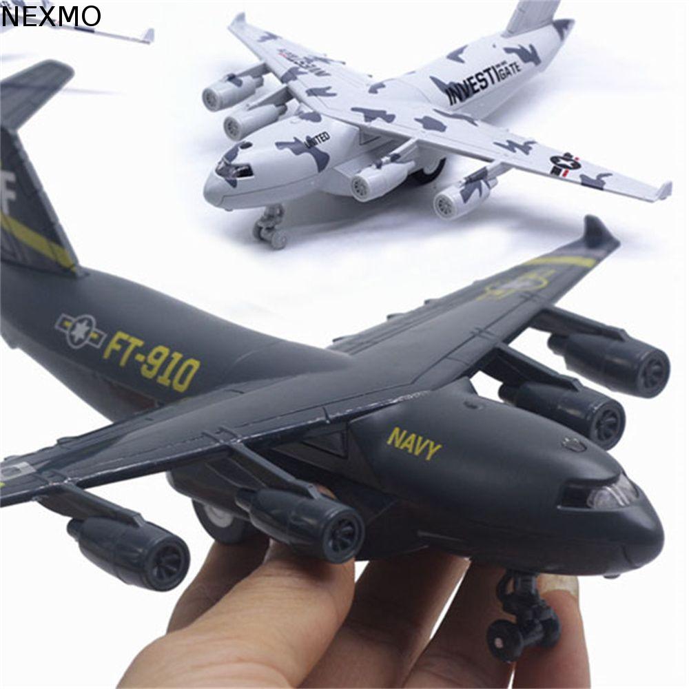 NEXMO Avião Brinquedos C-17 Aeronave Para Menino Música Leve 22CM Brinquedo Especial