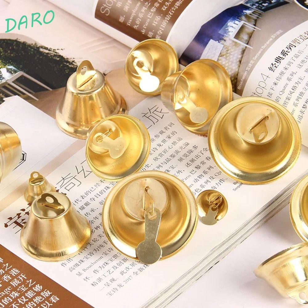 Darao 50 Peças De Sino Pequeno Dourado , Carrilhão De Vento , Jingle De Vários Tamanhos , Pingentes De Artesanato DIY ,