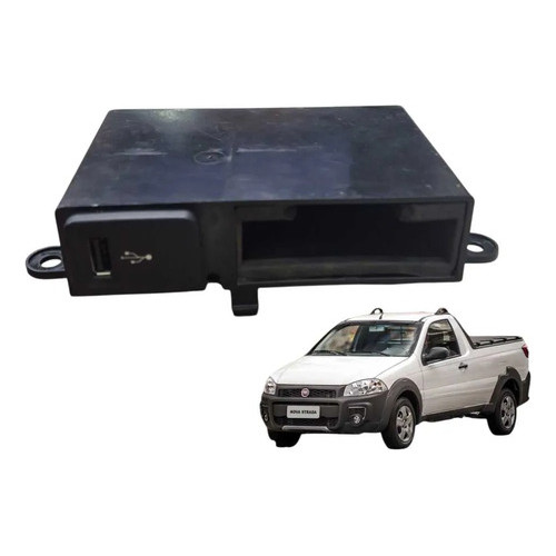 Moldura Suporte Conector Usb Fiat Strada 1.4 2014 2015 2016