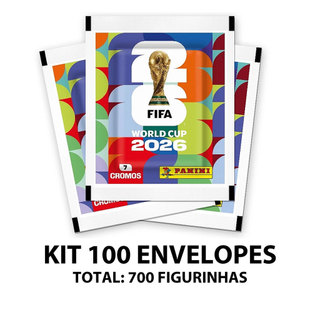 Kit 100 Envelopes de Figurinhas Panini Copa do Mundo 2026 Fifa World Cup Totalizando 700 …