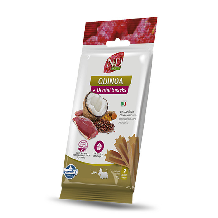 SNACK ND QUINOA PATO CÃO MINI 60G
