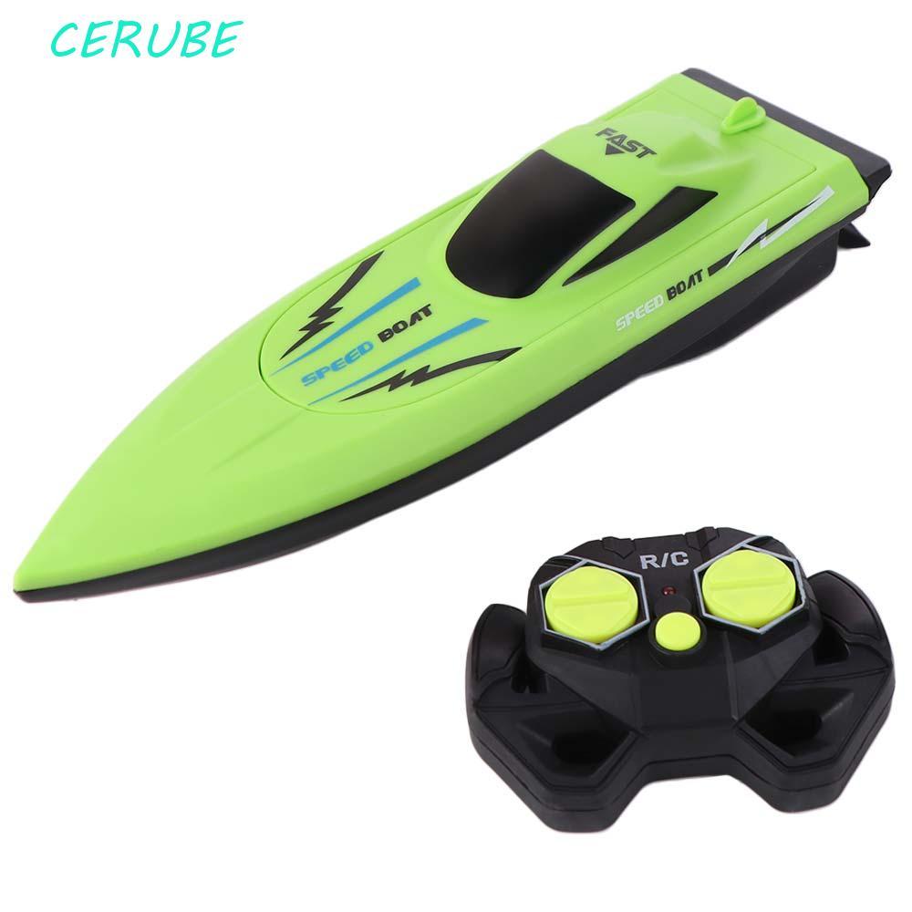 Barcos CERUBE Racer RC , Barco À Vela De Longa Duração Com Controle Remoto , Brinquedo De Lancha Sem Fio Prova D'água