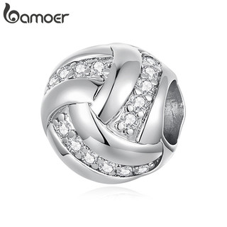 Bamoer Encantos Contas Acessórios De Vôlei Pulseira DIY Para Presente Feminino