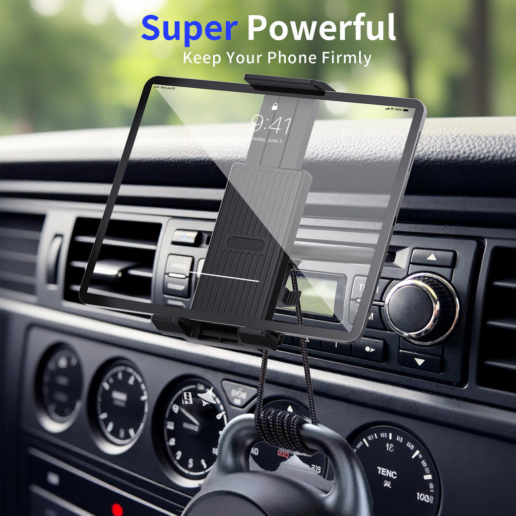 Suporte Universal Para Montagem Em Tablet E Smartphone Com Slot CD De Carro Dispositivos De 4 A 14 Polegadas Seguro Está