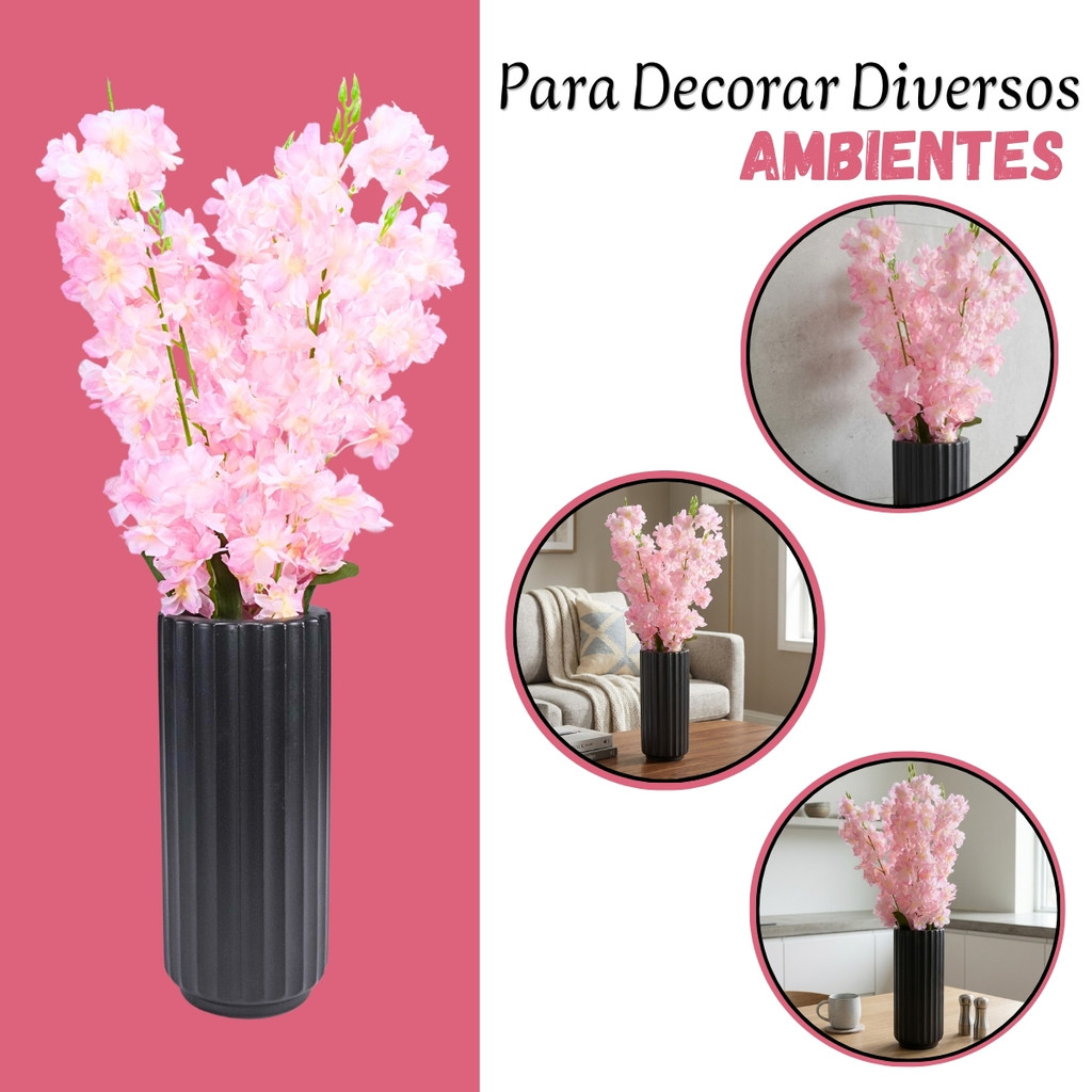 Buquê De Flor De Cerejeira Artificial 5 Unidades Para Decoração Castela · foto 2
