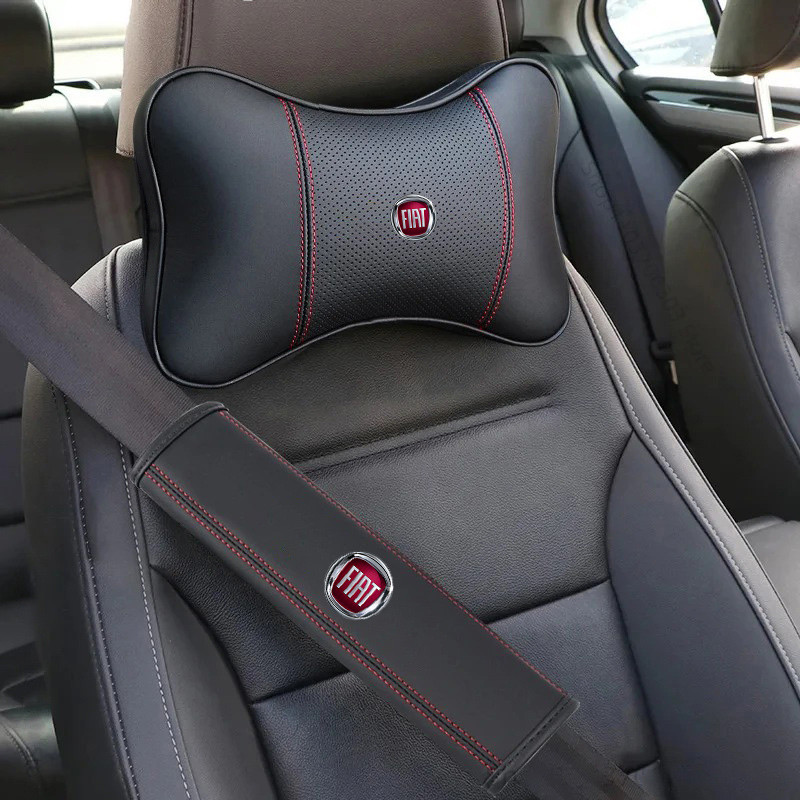 Assento De Carro Encosto De Cabeça Capa Pescoço Resto Travesseiro Cinto De Segurança Almofada De Ombro Para Fiat Viaggio