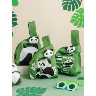 K bolsa de malha feminina bolsa de pulso saindo trabalhando pequena bolsa Panda diversos Cross-body passeio Commuter and