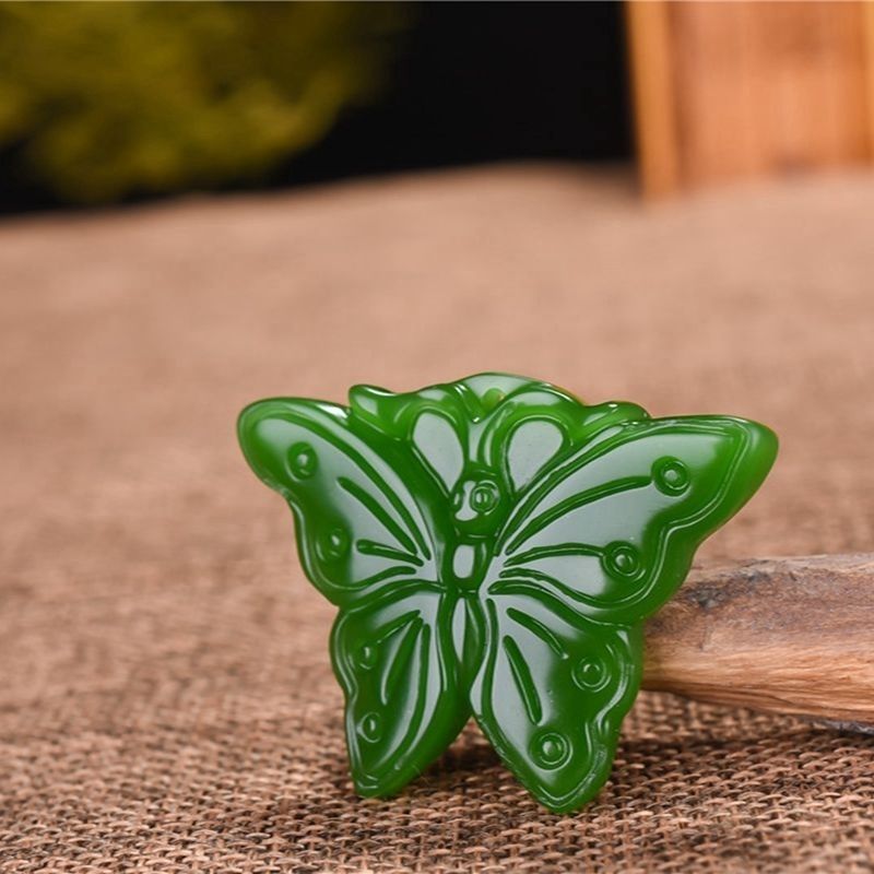 Jade borboleta pingente DIY acessórios artesanais acessórios para o cabelo cocar jade borboleta acessórios jóias estilo