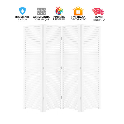 Divisória MDF para Ambientes com Biombo Modelo 2 e 4 Folhas Reforçado