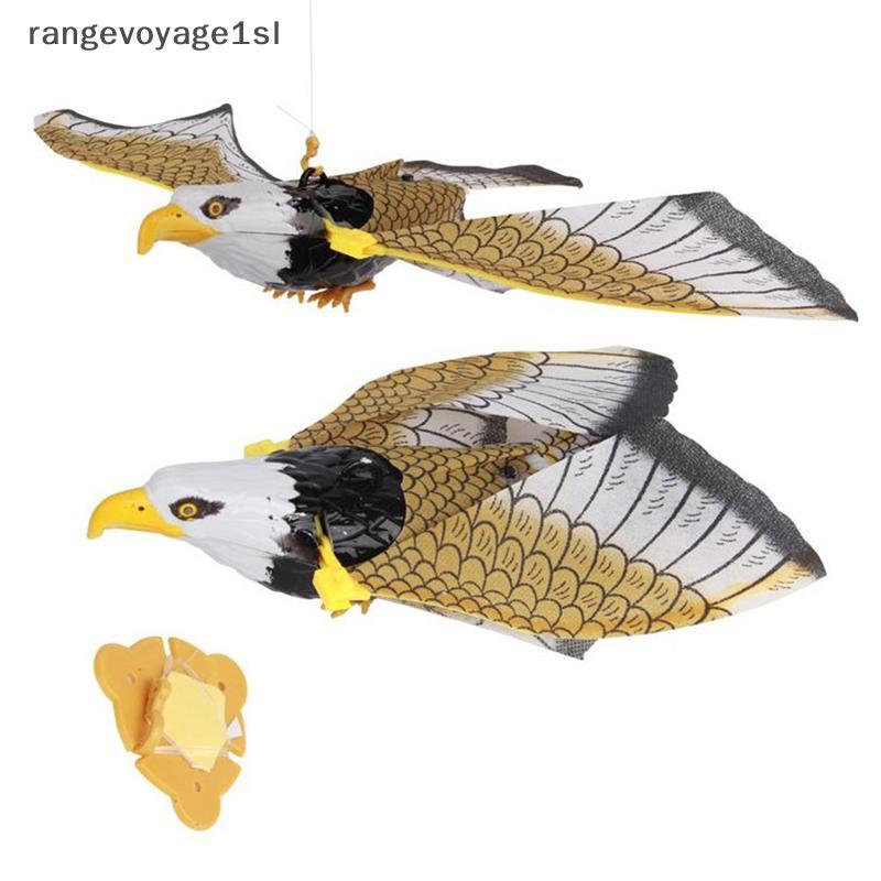 [rge] 1Pc Luminoso Repelente De Pássaros Pendurado Águia Com Música Flying Bird Scarer Garden [BR]