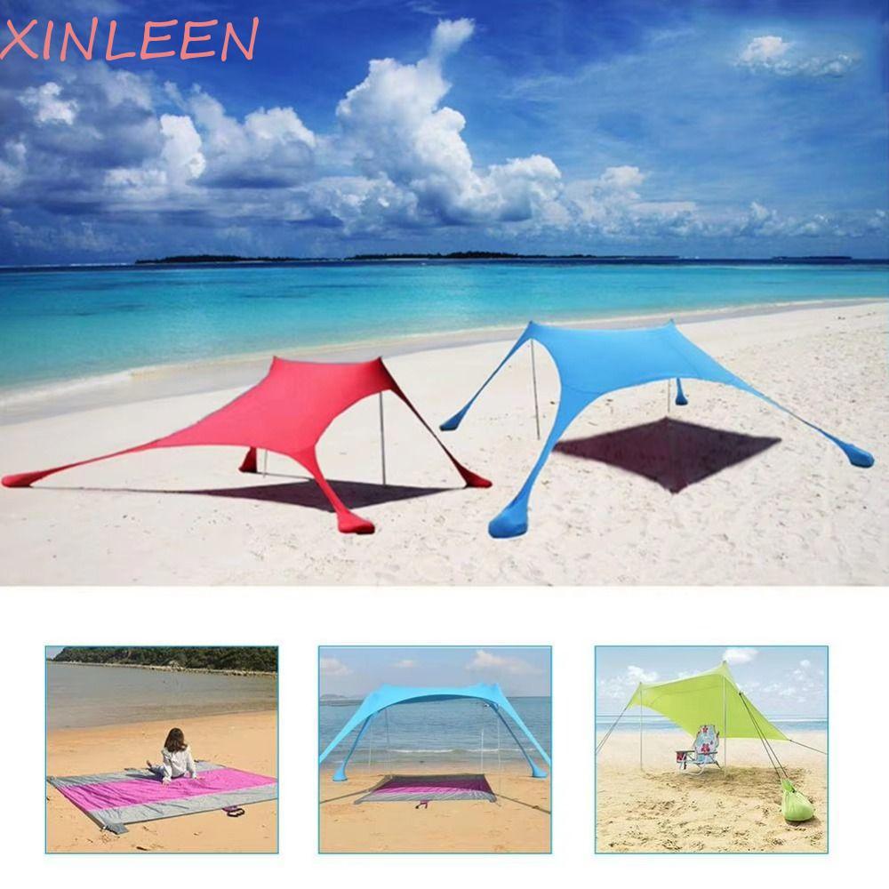Tenda Extensível De Praia XINLEEN , Barraca Dobrável Para Guarda-Sol , Toldo Familiar À Prova De Vento