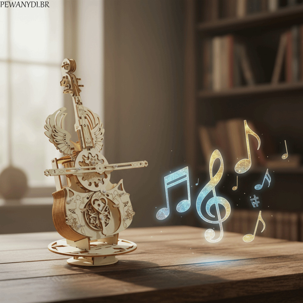 Modelo De Violoncelo PEWANYDI , Instrumento De Design DIY Para Construção De Quebra-Cabeça 3D , Montagem Graffitiável