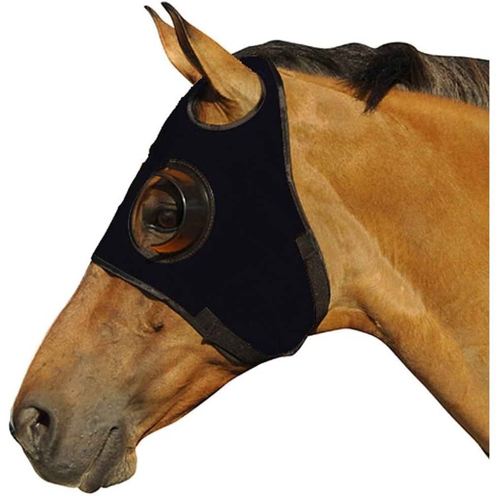 Máscara De Cavalo Internacional Intrepid-Capa Pisca-De Quarto Para Corrida E Treinamento , Material Extensível , Fecho D