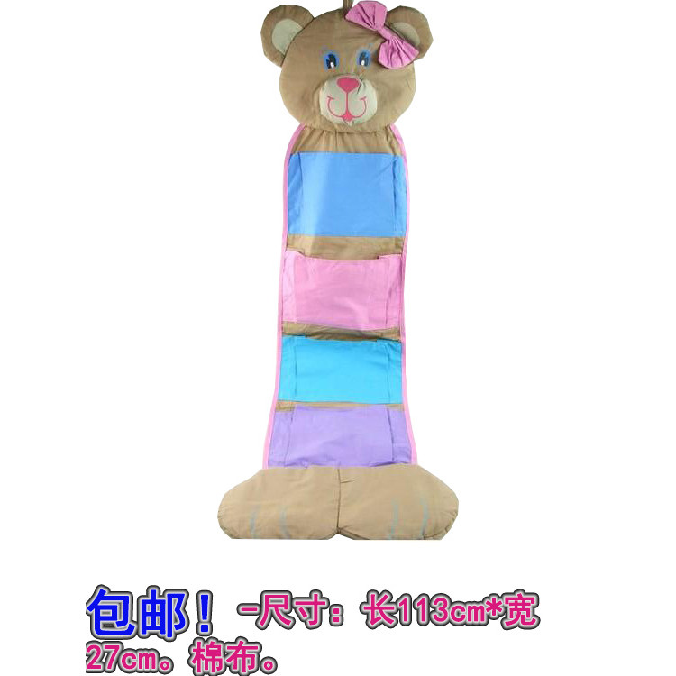 Comércio exterior dos desenhos animados urso pendurado saco bonito Multi-camada saco de armazenamento decoração do quart