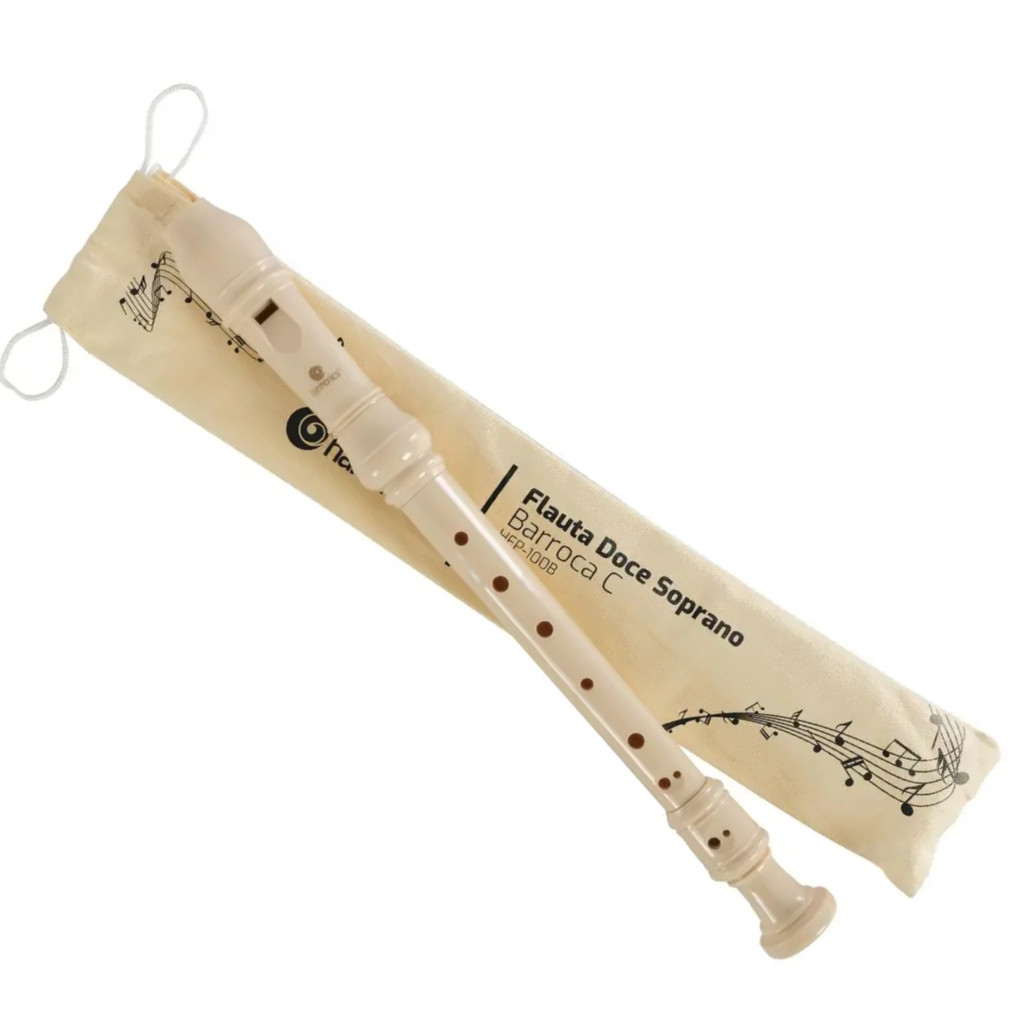 Flauta Doce Barroca Soprano Dó Harmonics HFP-100B