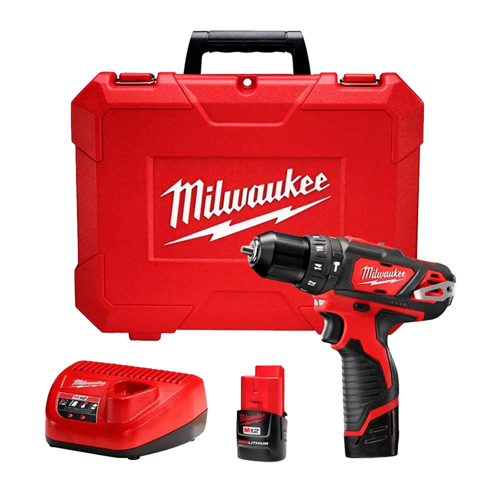 Parafusadeira  Furadeira de Impacto 2 Bat Lítio 2AH Bivolt 12V 2408-259 Milwaukee