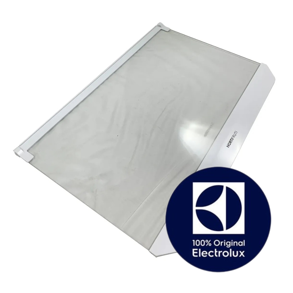 PRATELEIRA TAMPA DA GAVETA DE FRUTAS HORTIFRUTI REFRIGERADOR ELECTROLUX ORIGINAL - DF56 - DF56S - IF56B