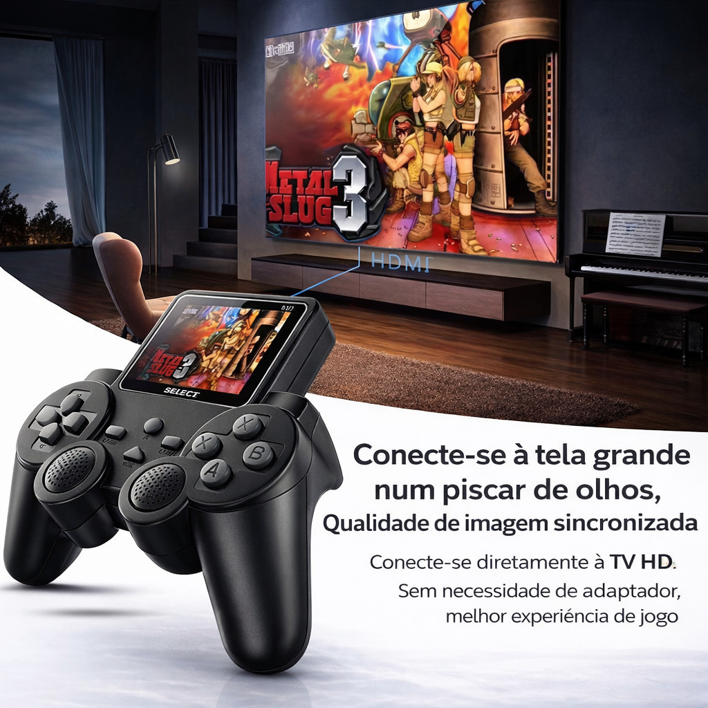 Console Portátil S10 com Tela e 520 Jogos Clássicos Retrô ANJGG BRASIL