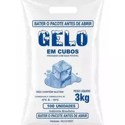 Embalagem de Gelo com Alça Resistente e Prático Transparente Saco de Gelo (24x49x0.15)
