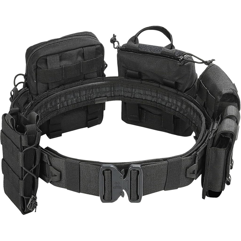 Acessórios para Cinto de Combate YAKEDA Molle - Cinto Tático de Combate Airsoft de Alta Resistência (8 Peças)