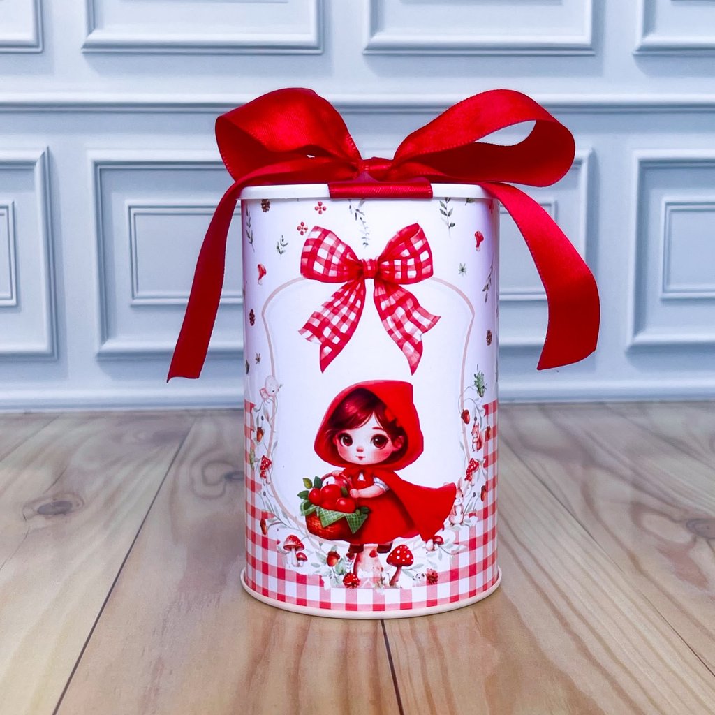 ￼Kit Cofrinhos Personalizados Chapeuzinho Vermelho Lembrancinha Festa Infantil Aniversário