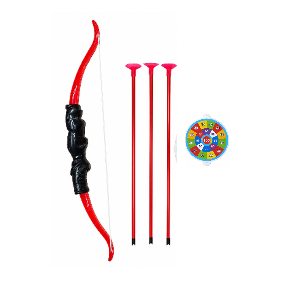 Brinquedo Arco e Flecha Infantil - 1 Arco + 3 flechas + 1 Alvo