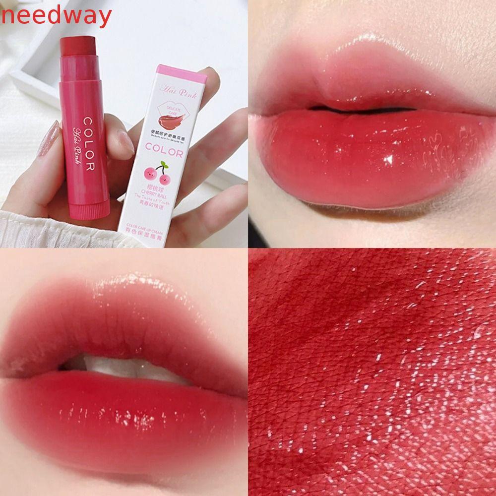 NEEDWAYB Batom Que Muda De Cor , Remove Pele Morta , Creme Anti-Ressecamento Para Lábios , Brilho Labial Multifuncional