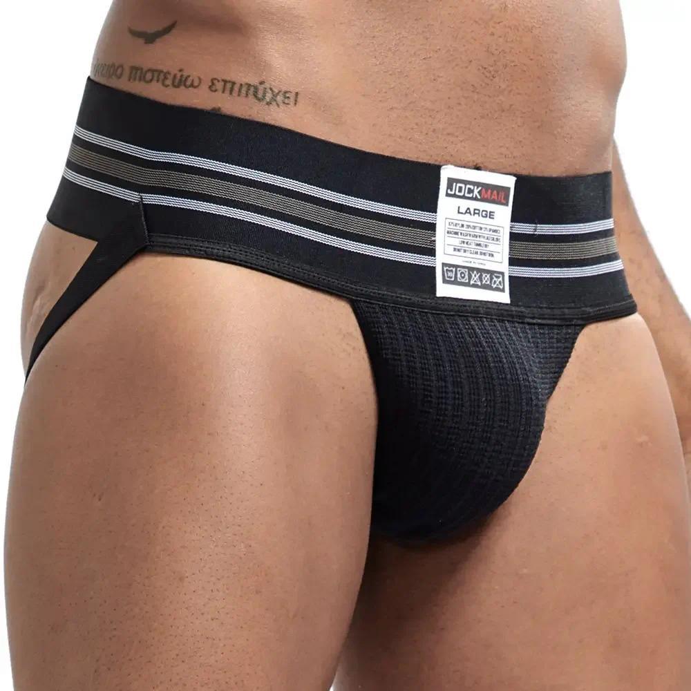 Cueca Masculina De Algodão Jockstrap Tanga , Cuecas Elásticas De Cintura Baixa Conforto Masculino Calcinha Interna Diári