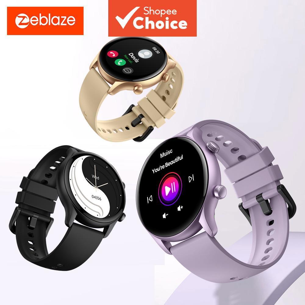 Zeblaze Btalk 3 Plus Relógio inteligente com chamada de voz, tela colorida grande HD de 1,39'', rastreamento de