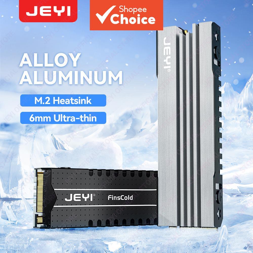 JEYI Dissipador de Calor M.2 SSD, Cooler de Alumínio para NVME NGFF com Radiador e Pastilha de Silicone Térmica para PC
