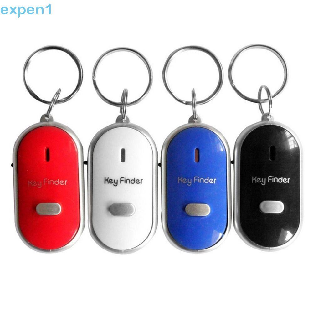 EXPEN LED Apito Chave Localizador Chaveiro Piscando 4 Cores Mini Bip Luz Tocha Rastreador
