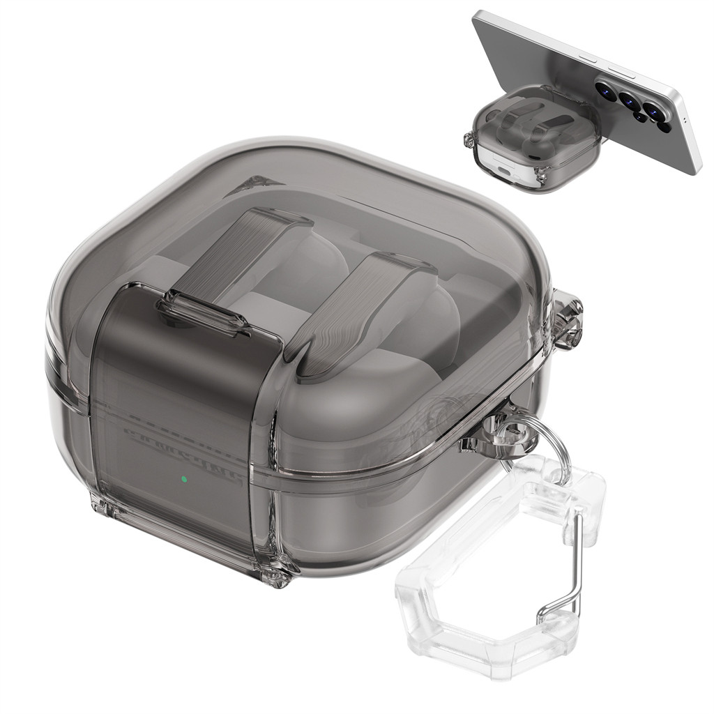 Com Suporte Capa Transparente Para Samsung Buds 4 Pro Galaxy Buds4 , Caixa Chave