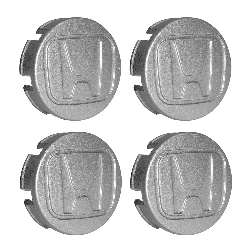 Jogo Calota Centro Meio Miolo Roda Fit City Wrv Civic Prata 58mm