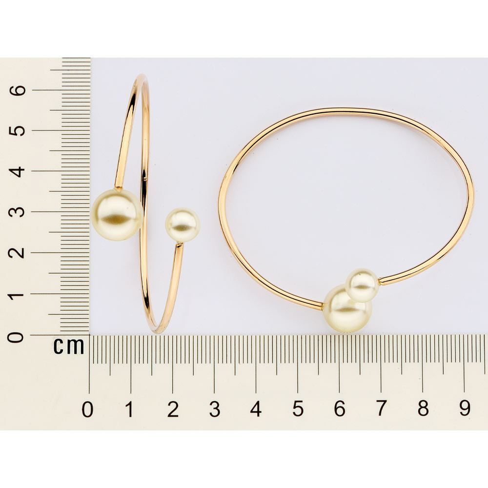 Bracelete Rommanel Com Pérolas Banhado A Ouro - 552186 — imagem 2 de 2