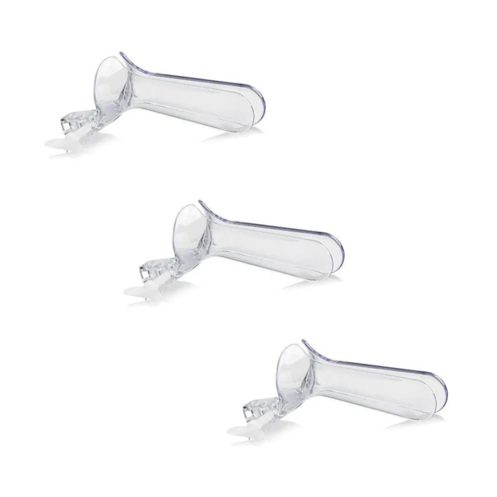 Kit C/6 Especulo Vaginal M Descartável Não Esteril