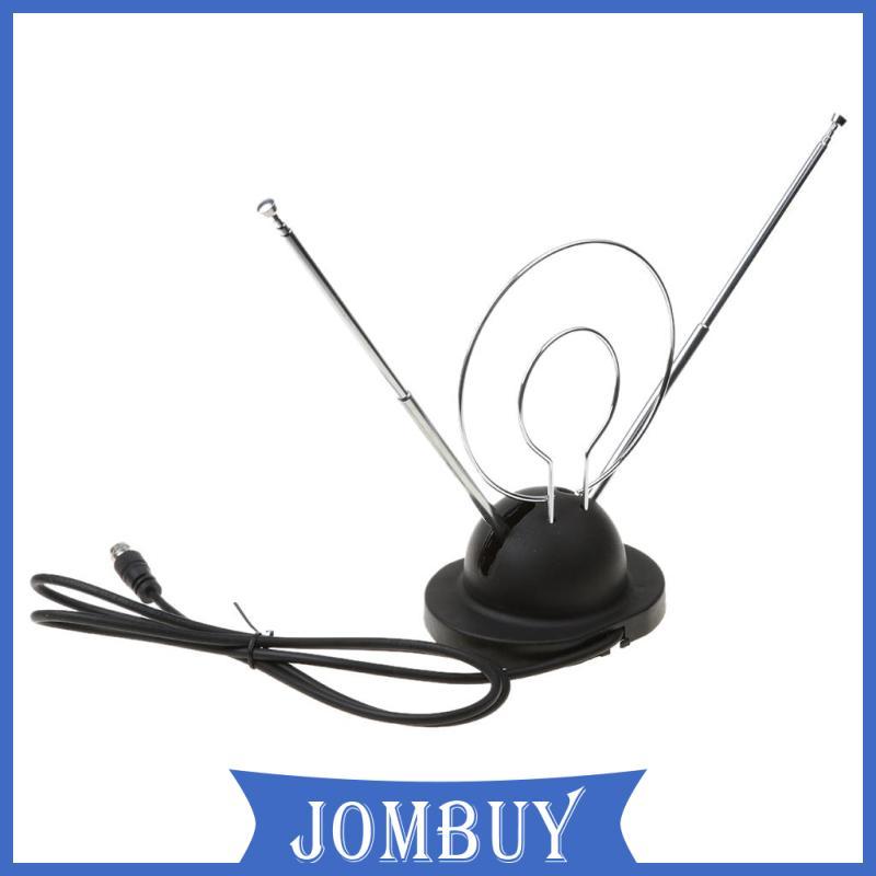[Jombuy] Antena Universal De Plástico Com Orelha De Coelho Interna Para Cabo Color TV VHF HDTV