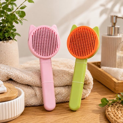 Escova Gato Remocao Pelos Pet Cabelos Distribuicao Uniforme Facil Uso Escova para pelos de pets