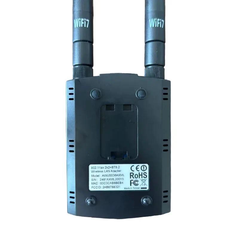 Adaptador De Rede Sem Fio Tri-band MT7921AUN Wi-Fi 6E , Placa Alfa AWUS036AXML Compatível Com Sistemas Windows E Kali Li