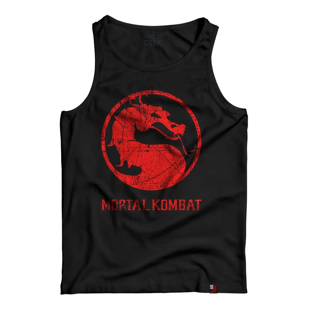 Camiseta Regata Mortal Kombat Raiden Liu Kang Scorpion