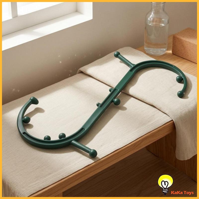[Naruhodo] Ferramenta De Massagem Manual Em Forma De S Com Gatilho SiaBiced Para Costas E Pescoço
