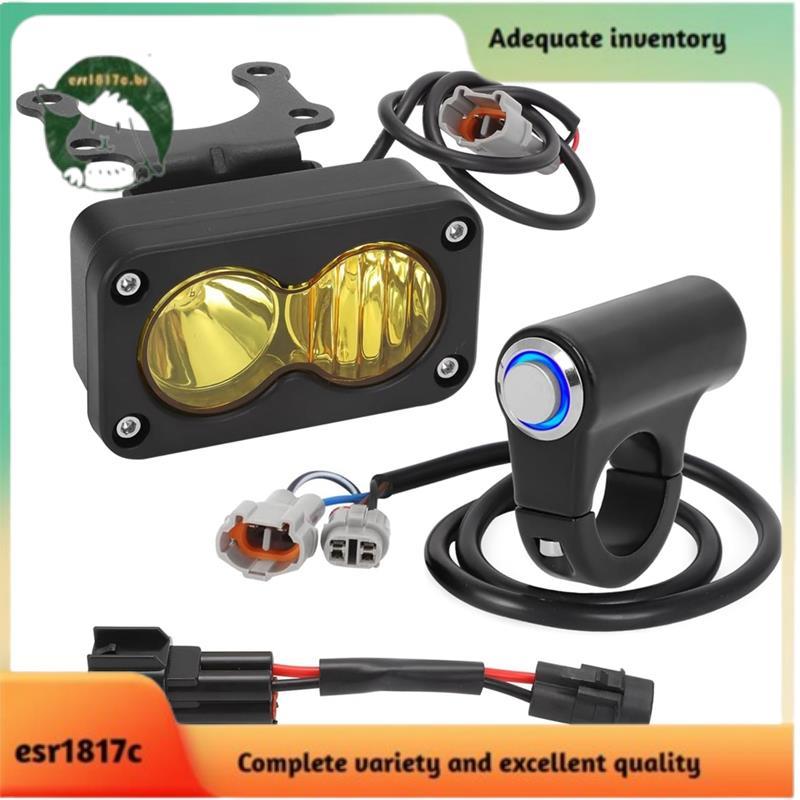 Interruptor De Luz Azul Com Kit De Farol Amarelo Para Dirtbike Lente De PC X260 Talaria Sting R MX4
