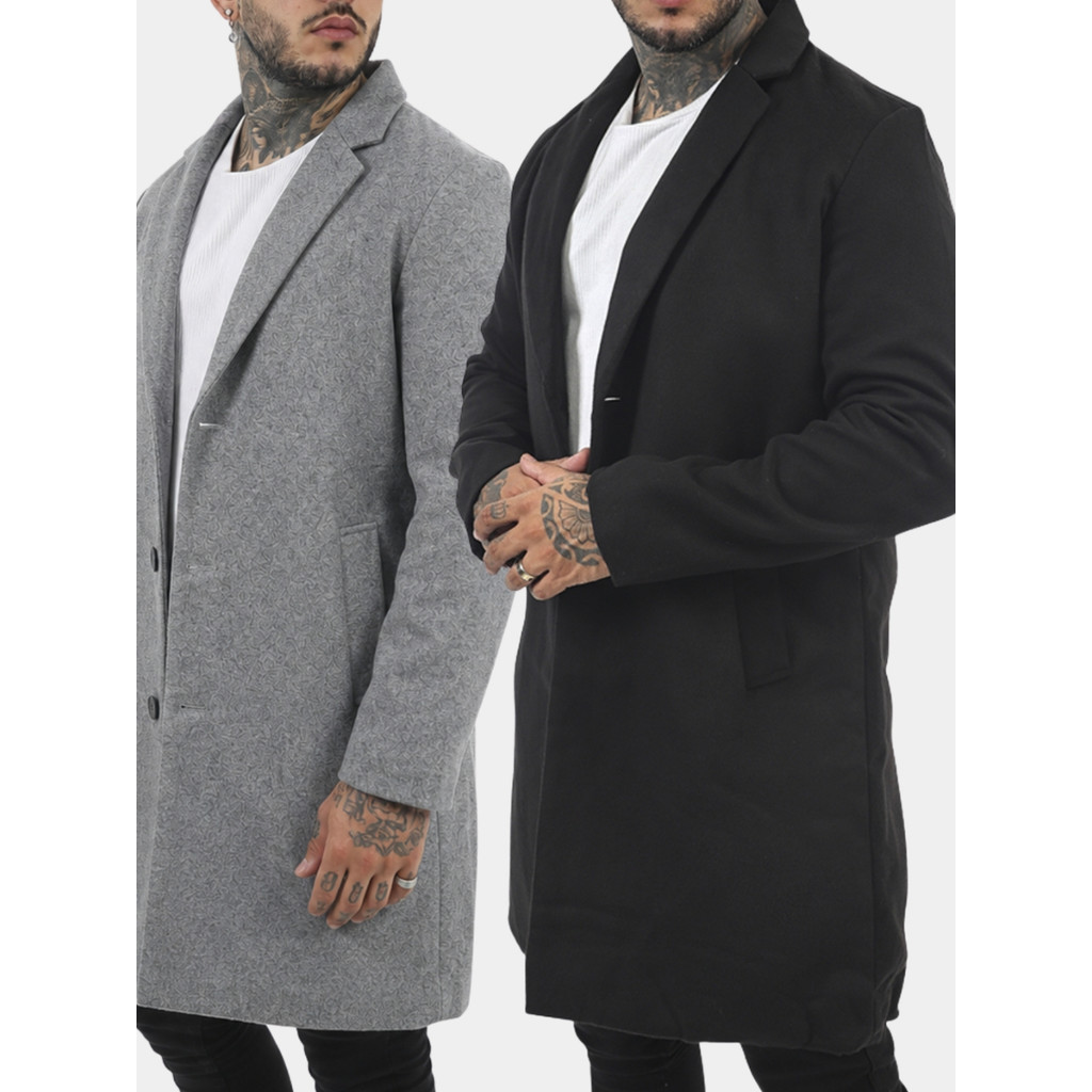 Casaco Sobretudo Masculino Jaqueta Parka Masculina Estilo Modelo Longo Estilo Fashion