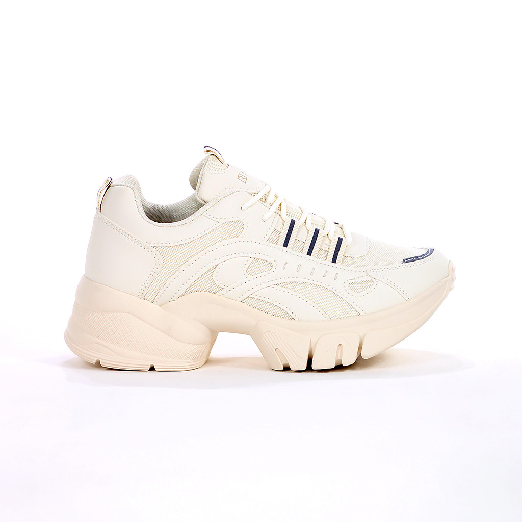 Tênis Ramarim Ouro Cacharel Off White e Cinza - Feminino