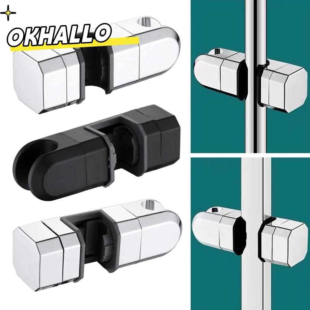 Suporte Para Cabeça De Chuveiro OKHALLO , Prateleira Giratória Ajustável Barra Deslizante De Banheiro , Base Fixa Pulver