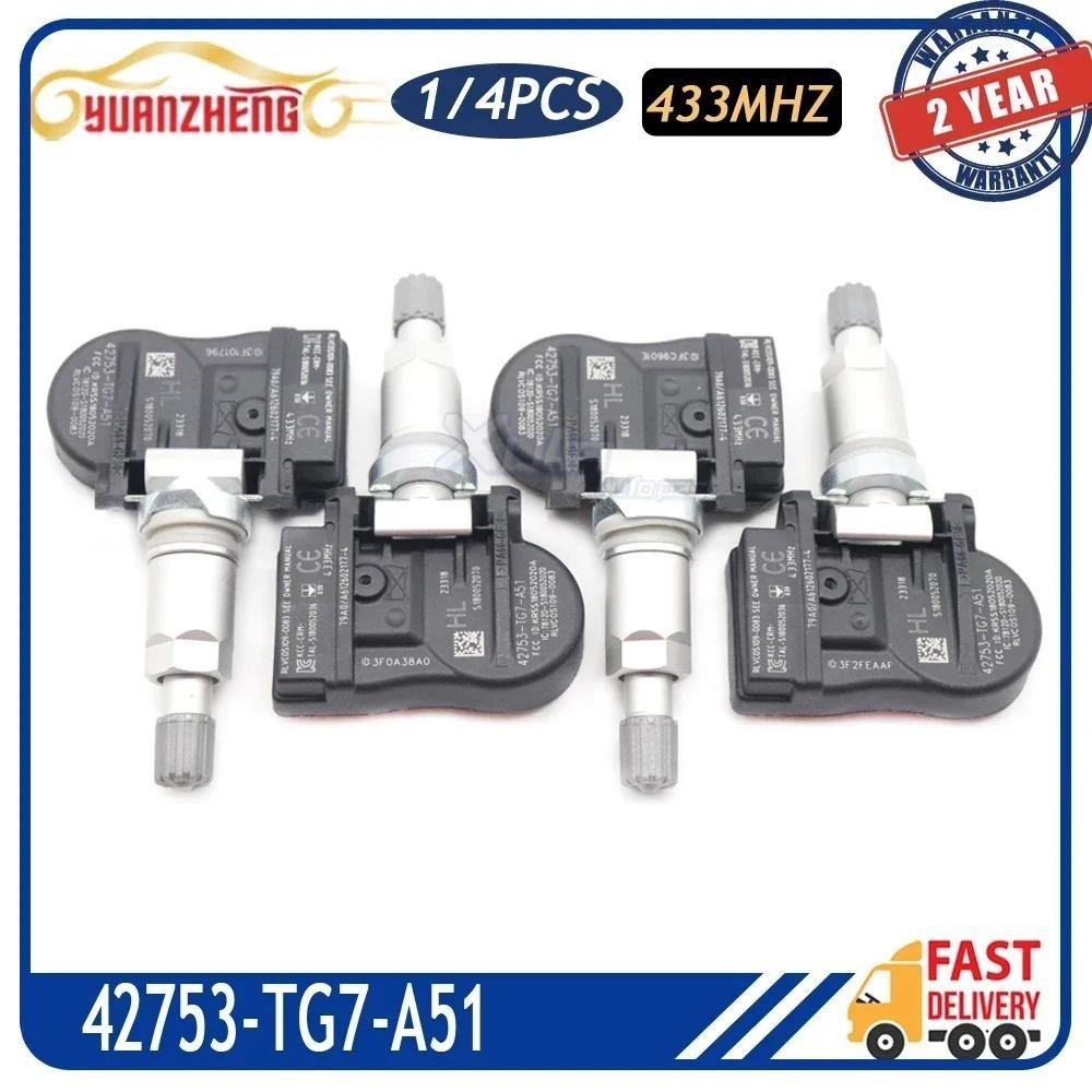 Sensor De Monitoramento De Pressão Dos Pneus TPMS Do Carro 42753-TG7-A51 Para ACURA NSX RDX TLX HONDA ODYSSEY Piloto RID