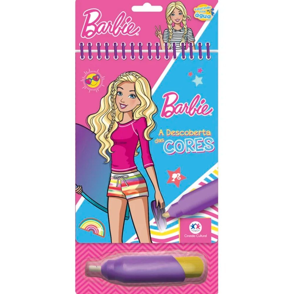 Livro de Colorir com Água Barbie, A Descoberta das Cores - Ciranda Cultural